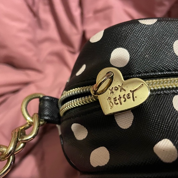 Betsy Johnson Polka-Dot with Hot Pink Bow NWOT - Picture 3 of 13